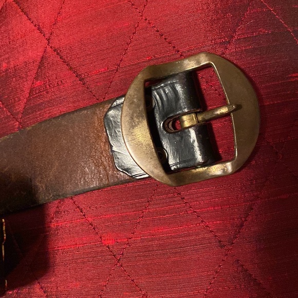 The ultimate vintage leather, handmade belt! The details are amazing! main image 4